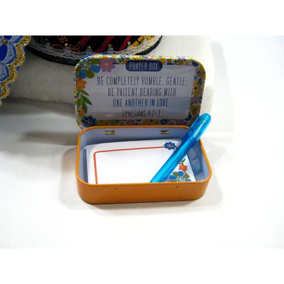 Keepsake Jewelry Trinket Box for Mementos Desk Items w/ Mini Journal + Potpourri - Picture 7 of 16
